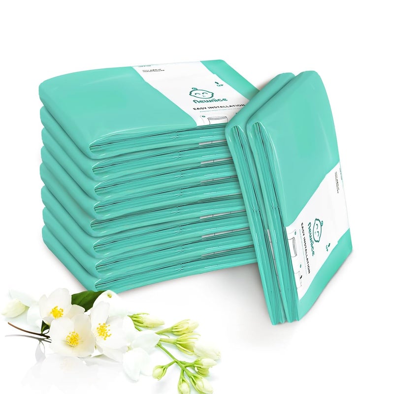 Newnice [10 Pack] Dekor Classic Diaper Pail Refills, Extra-Thick Continuous Liner Bags Compatible with Dekor Classic Diaper Pails, Strong Diaper Pail Refills for Baby & Adult Diapers, Nursery Odor Control - Image 1